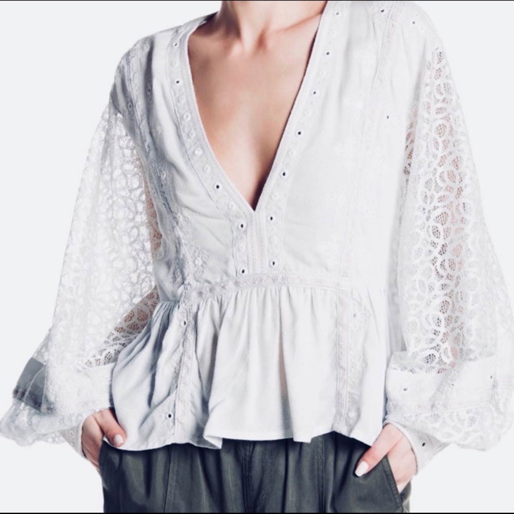Free People Boogie All Night Blouse